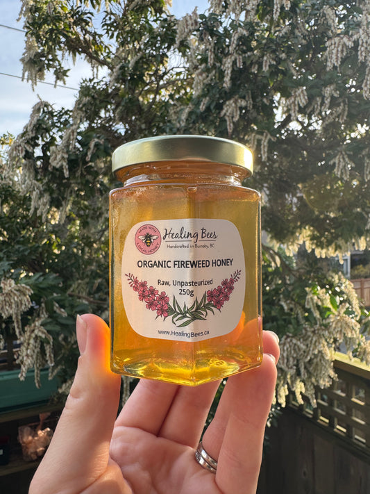 Organic Raw Unpasteurized Fireweed Honey 250g