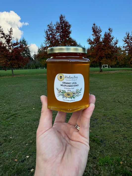 Organic Raw Unpasteurized Wildflower Honey 400g